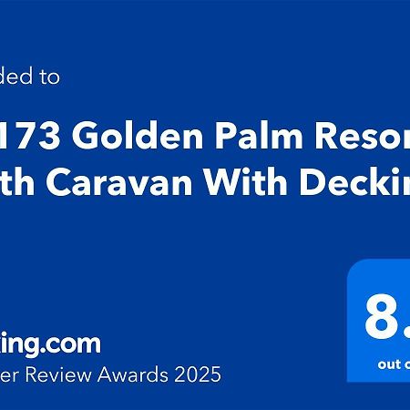 Pg173 Golden Palm Resort 6 Berth Caravan With Decking شابيل سانت ليوناردز المظهر الخارجي الصورة