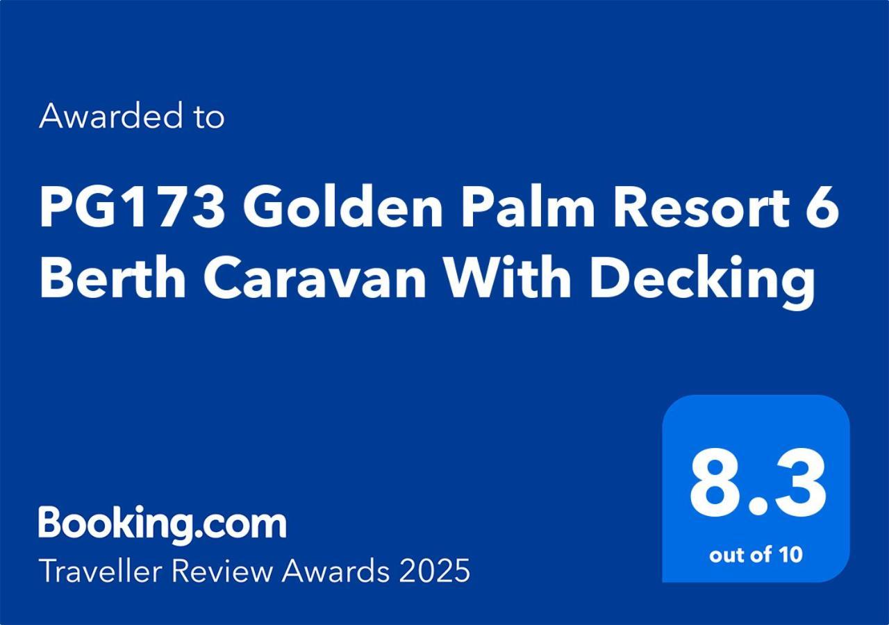 Pg173 Golden Palm Resort 6 Berth Caravan With Decking شابيل سانت ليوناردز المظهر الخارجي الصورة